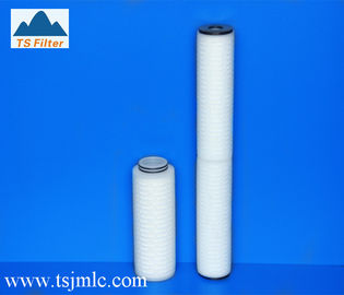 30 inç / 5.0 mikron Tek filtreli sıvı filtre kartuşu, daha büyük filtreleme alanı / PP veya Cam elyaf membran