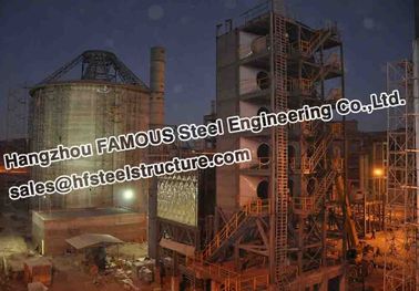 Endüstriyel Yapısal Çelik Fabrikasyon Bolivya Çimento Fabrikası