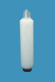 Küçük toplu ve kritik sıvı / gaz filtrasyonuna uygun 70 mm / 0.10 mikron Küçük Pileli Filtre Kartuşu