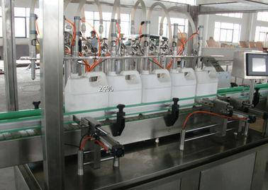 Düz Şişe Sıvı Pişirme Yağı Dolum Makinesi / Mineralli Su Dolum Makinesi