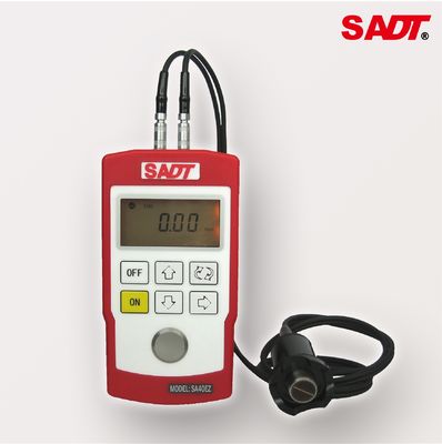 Taşınabilir Ultrasonik Kalınlık Ölçer 0.8mm - 225mm Darbe Yankısı Çift Problu
