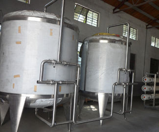 Gıda Endüstriyel Suyu Arıtma Ekipmanları İçecek İçin Paslanmaz Çelik Su Depoları